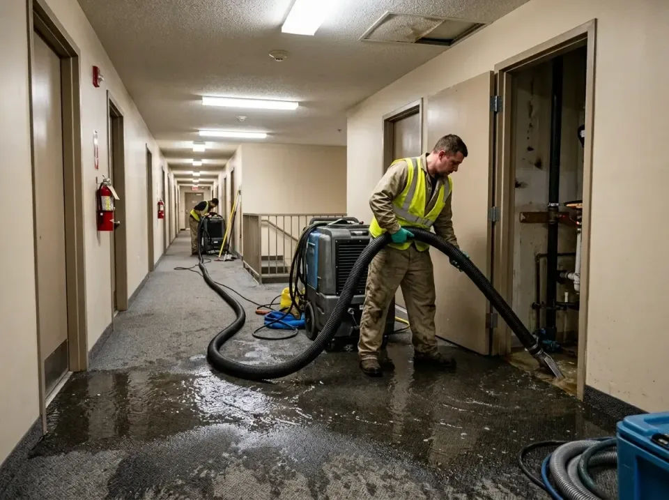 multi-unit-apartment-hallway-f-005 — frequently asked questions, Emergency Burst Pipe Water Extraction & Removal in North Hi…